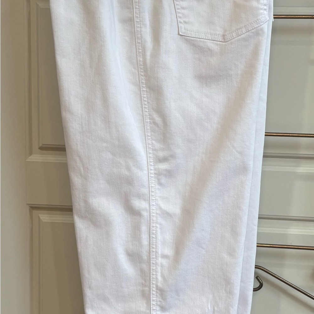 Talbots High Waist Straight Ankle Jeans - White - Picture 2 of 3